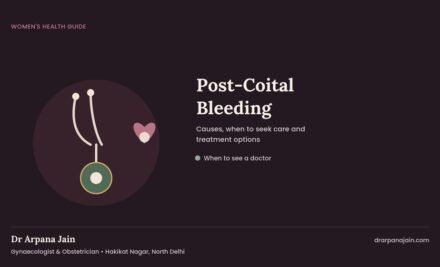 Post-Coital Bleeding: Causes, When to Worry & Treatment – Dr Arpana Jain, Gynaecologist in North Delhi